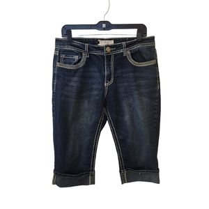 Vgs Dark Blue Jean Capris Cropped Jeans